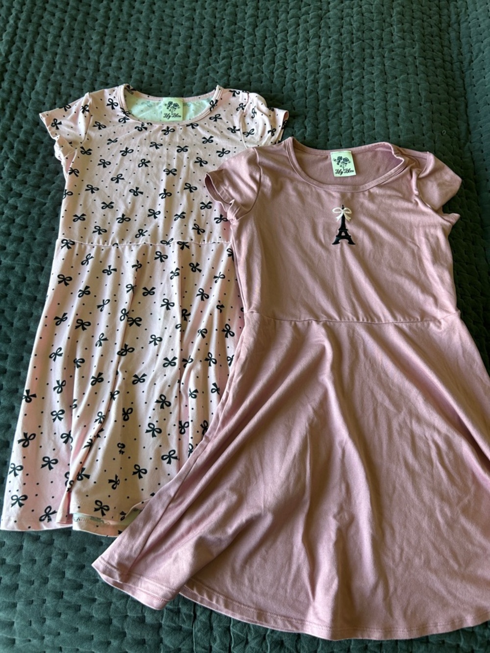 Lily Bleu Light Pink Girls' Crew Neck Top